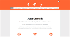 Desktop Screenshot of jutta-gerstadt-psychotherapie.de