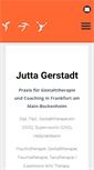 Mobile Screenshot of jutta-gerstadt-psychotherapie.de